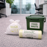BIOSAC 7Llitre Compostable Caddy Liners 250x400mm (Roll of 52)