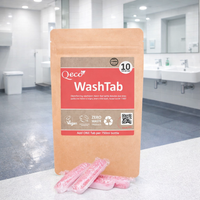 Q-Eco WashTab - Disinfecting Washroom Cleaner Sachet Conc (pack of 10)