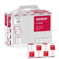 Katrin Classic Non-Stop M2 Z-fold White Hand Towel (4000/case)