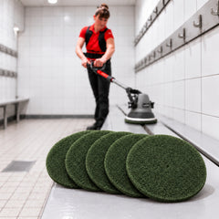 Motorscrubber Green Pad 8" (Pack of 5) MS1062