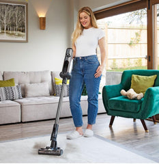 Numatic Quick Stick Vacuum NQ100 complete with 2 batteries & 6 Pods (914730)