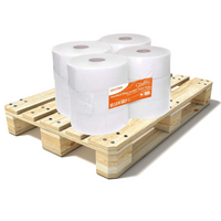Pallet of Standard Jumbo Toilet Rolls 2.25" core, 300m x 86mm  (6 rolls)  - 70 Cases