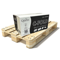 Pallet of Quattro Premium White C-fold Hand towel 2ply 15x162 - 56 Cases