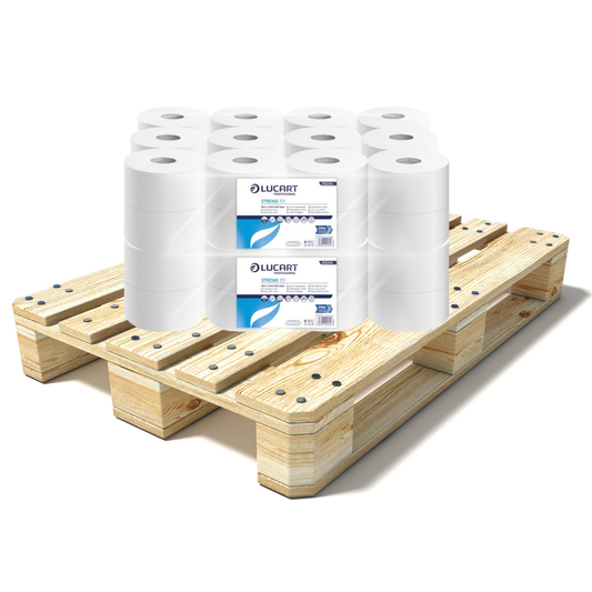 Pallet Lucart Pure Micro Jumbo T/Rolls 2ply 80m 24/case (72 cases) 812314