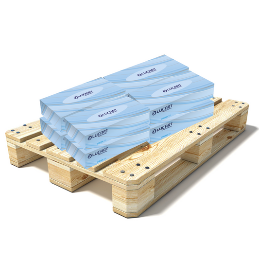Pallet Lucart White Pure Oblong Facial Tissue 2ply 200x190mm 36x100sh (54 cases) 841098