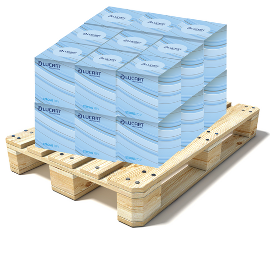 Pallet Lucart White Pure Cube Facial Tissue 2ply 200x190mm 24x70sh (50 cases) 841103
