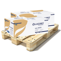 Pallet Lucart Green Recycled V-Fold Hand Towel 1ply 190x250mm 3600/sh (90 cases) 863110E