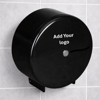 Onyx Black Metal 10" Mini Jumbo Dispenser PLJ40ONX