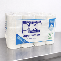 PPC Super Jumbo 2ply Pure Tissue Toilet Rolls - 36 rolls (PPCSJ36)