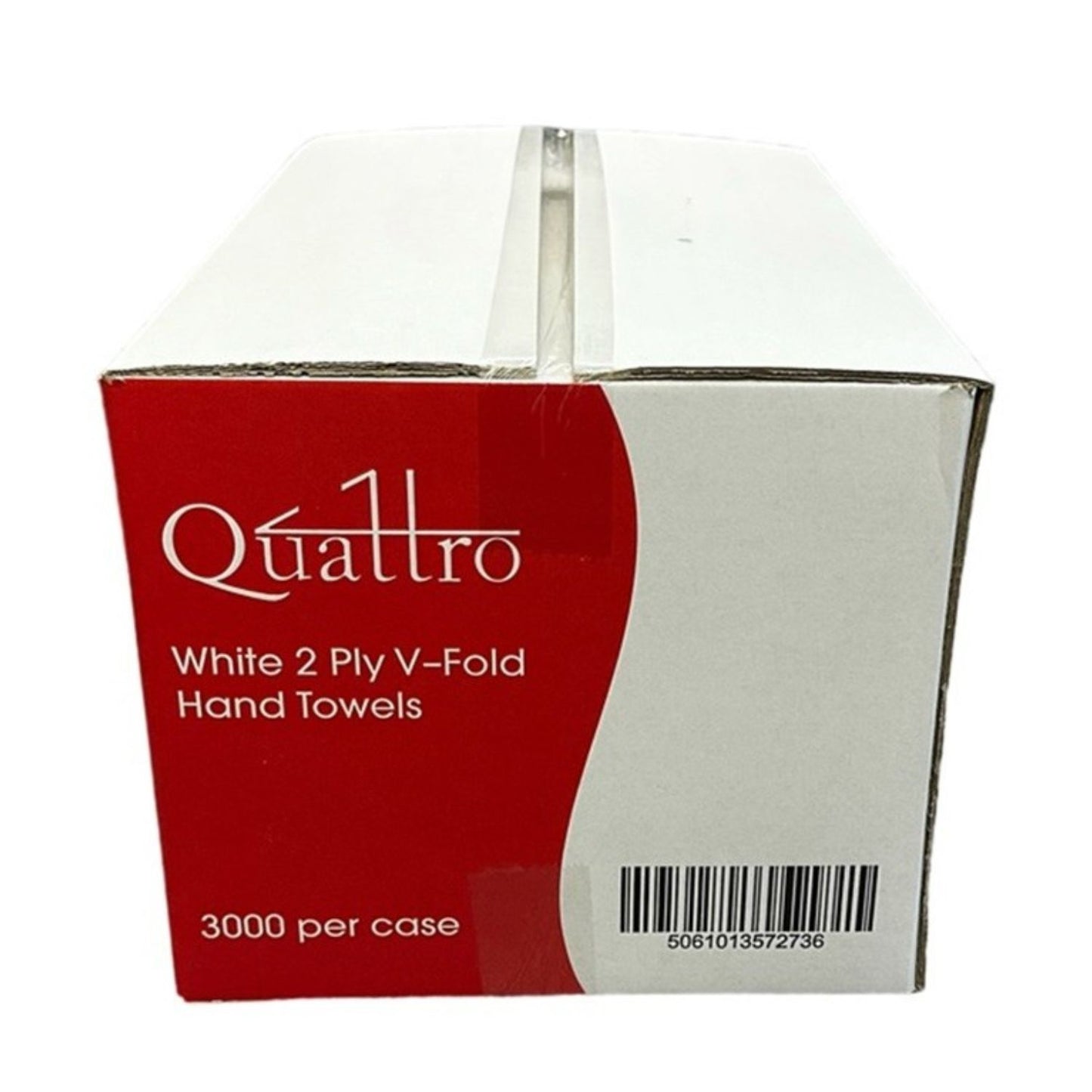 Quattro White V-Fold 2ply Hand Towel 3000/case (QHTVW2)