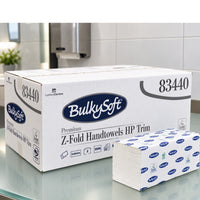 Bulky Soft 83440 White Z-fold 2ply Hand Towel 3000/case