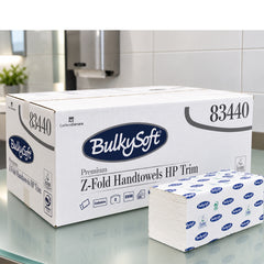Bulky Soft 83440 White Z-fold 2ply Hand Towel 3000/case