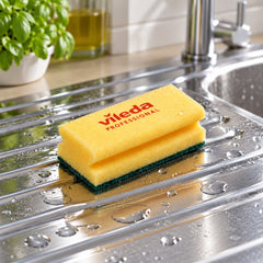 Vileda Professional High Foam Strong Abrasive Sponge Scourer (10)