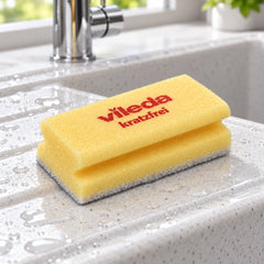Vileda Professional High Foam Scourer Non-Scratch Sponge Scourer (10)