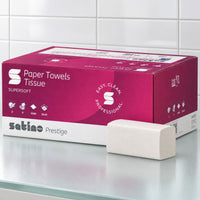 Satino HiLine 276640 V-Fold Hand Towels 2ply 19.3gsm 25x23cm 3000/case