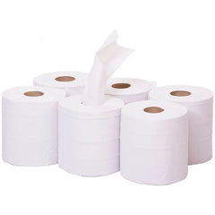White  Pure Tissue Centrefeed 2ply 16.5cm x 150m (Pack of 6)