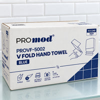 ProMod Blue V-fold 1ply Hand Towels 15x240  PROVF-5002