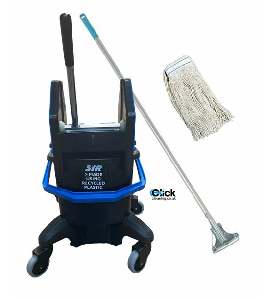 Quattro TC20-B Recycled Plastic Kentucky Bucket SET - Blue/Black