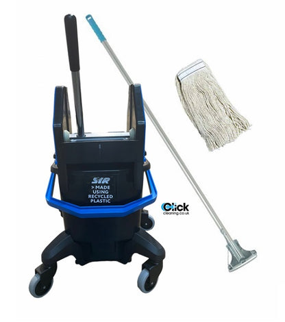 Quattro TC20-B Recycled Plastic Kentucky Bucket SET - Blue/Black
