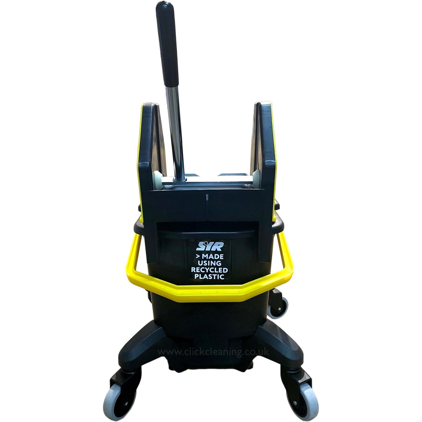Quattro TC20-R Recycled Plastic Kentucky Bucket & Wringer - Yellow/Black