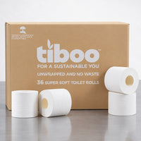 Tiboo Sugarcane 2ply Toilet Rolls 320sheet | 32m | 36 Rolls (TB320)