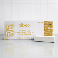 Tiboo White C-fold 2ply Hand Towel 2400/case (TF189)