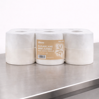 Tiboo Sugarcane Mini Jumbo 2Ply Toilet Rolls