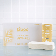 Tiboo White V-Fold 2ply Hand Towel 3000/case (TF190)
