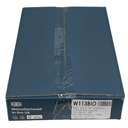 ProQ Clear Oxo-Biodegradable Heavy 15kg Refuse Sacks (pk200)