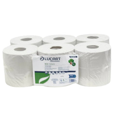 Lucart White Centrefeed 2ply 166mm x 150m (Pack of 6) 852674