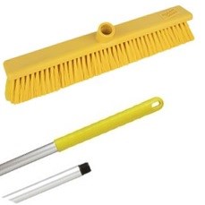 Abbey 18" Washable Soft Broom - Yellow (complete with handle)
