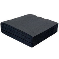 Black 4-fold Cocktail Napkins 24cm (pack of 4000)