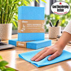 Tiboo Blue Bamboo Heavy Duty Cloths 60gsm 48x35cm (pack of 25)