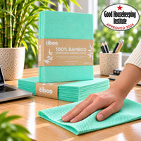 Tiboo Green Bamboo Heavy Duty Cloths 60gsm 48x35cm (pack of 25)