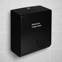 Onyx Black Metal Standard Handtowel Dispenser PL31ONX