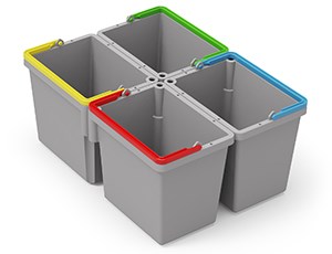 Numatic Eco-Matic Trolley Accessory - 4x5litre Bucket with handle 910898