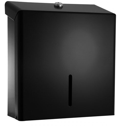 QD Onyx Hand Towel Dispenser, Black Metal
