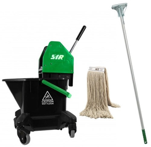Quattro TC20-G Recycled Plastic Kentucky Bucket SET - Green/Black