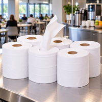 White  Pure Tissue Centrefeed 2ply 16.5cm x 150m (Pack of 6)