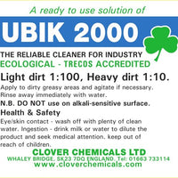 Ubik 2000 Trigger Spray Label (RTU)