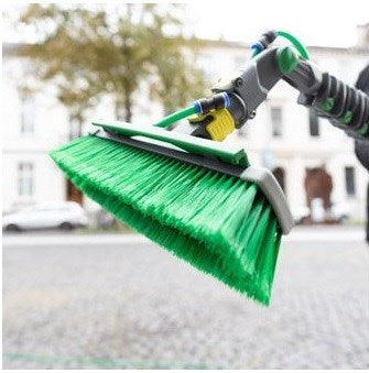 Unger nLITE Power Brush Complete (with swivel head) Green 41cm (NFK41)