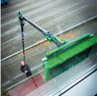 Unger nLITE Power Brush Complete (with swivel head) Green 41cm (NFK41)