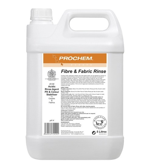 Prochem Fibre & Fabric Rinse 5litre (B109)