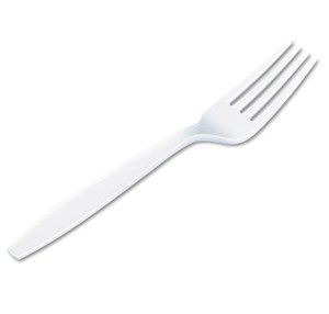 Plastic White Disposable Forks