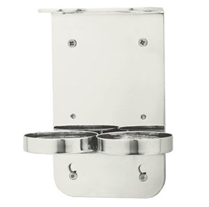 Wall Mounted Chrome Double Dispenser