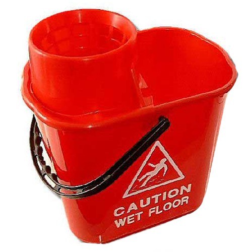 Red Professional Mop Bucket