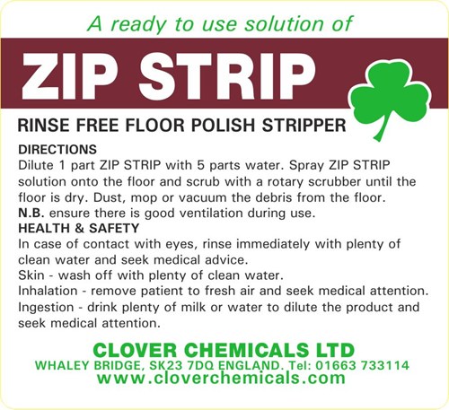 Zip Strip Trigger Spray Label (RTU)