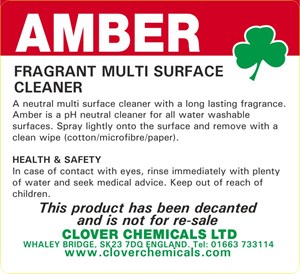 Amber Trigger Spray Label (RTU)