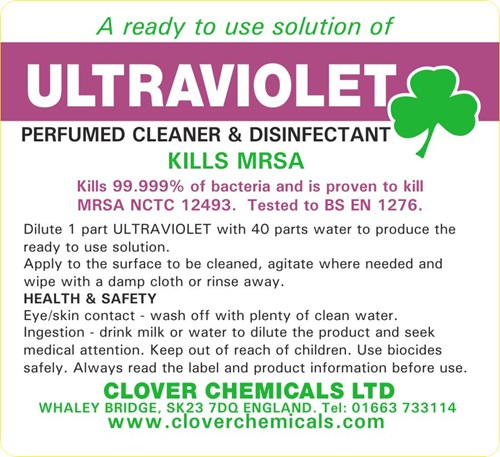 Ultraviolet Trigger Spray Label (RTU)