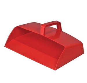 Large Plastic Dustpan Red